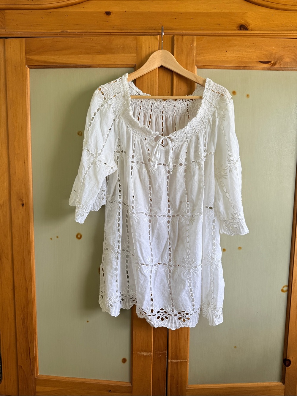 Romantic cottagecore swim cover up